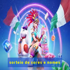 sorteio de cores e nomes