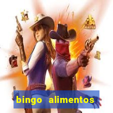 bingo alimentos para imprimir